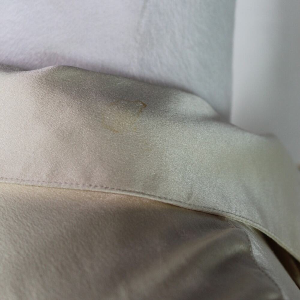 VTG 90s Lauren Ralph Lauren 100% Silk Blouse Button Up Shirt With Sash Scarf 16W - Picture 6 of 16
